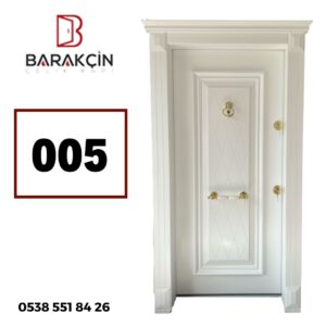 005 Beyaz Lake Çelik Kapı 90x200